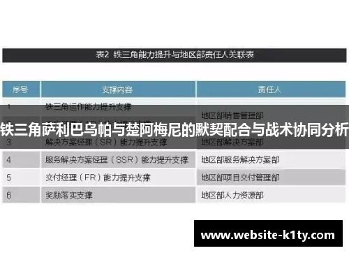 铁三角萨利巴乌帕与楚阿梅尼的默契配合与战术协同分析